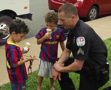 ice cream with a cop